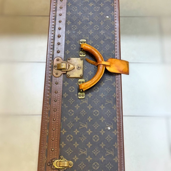Authentic Vintage Louis Vuitton Monogram Hard Travel Case Trunk Alzer 80 & certi - Picture 7 of 16